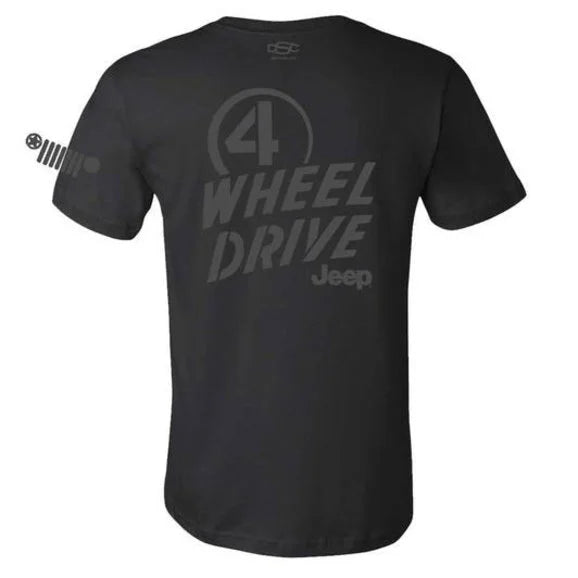 Load image into Gallery viewer, Jeep Merchandise Mens Jeep Willys 4WD T-Shirt in Black
