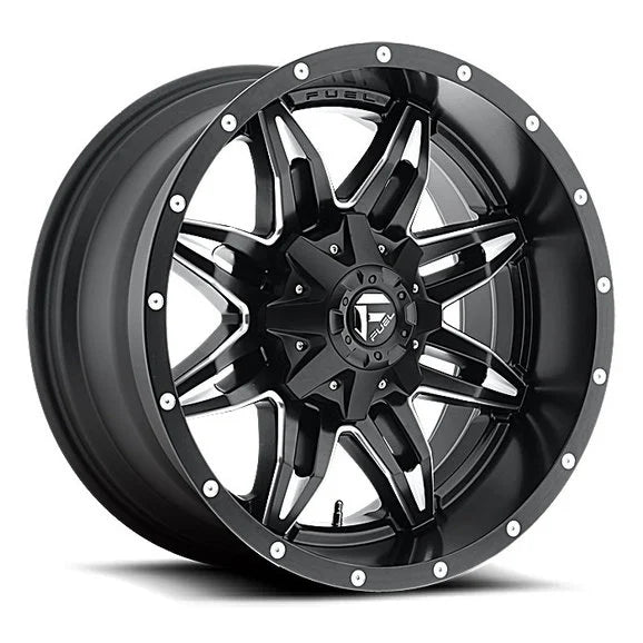 Fuel® Off-Road Lethal Wheel in Black with Machined Accents for 84-06 Jeep Wrangler YJ, TJ, & Cherokee XJ