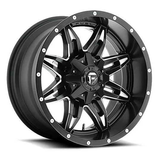 Fuel® Off-Road Lethal Wheel in Black with Machined Accents for 84-06 Jeep Wrangler YJ, TJ, & Cherokee XJ