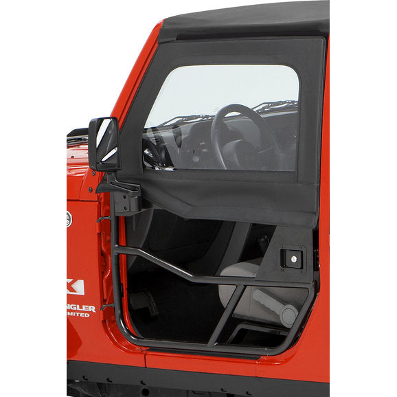 Bestop 51805-35 HighRock 4x4 Element Front Upper Doors in Black Diamond for 07-18 Jeep Wrangler JK