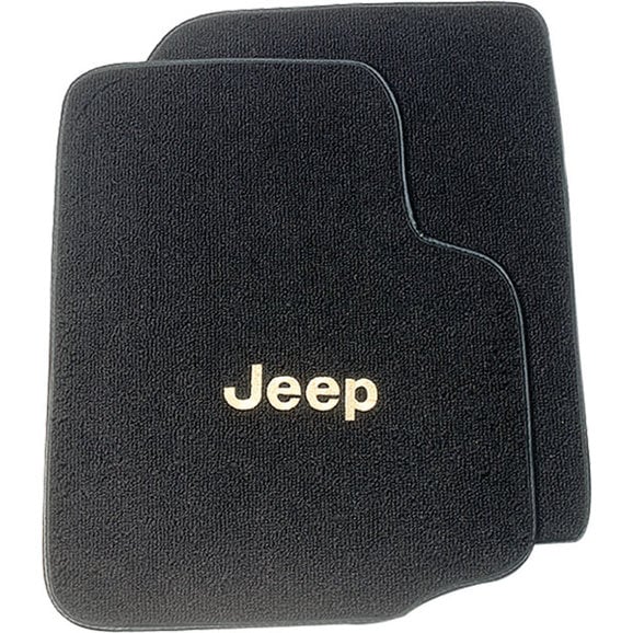 Load image into Gallery viewer, Auto Custom Carpets Jeep Custom Front Floor Mats for 76-83 Jeep CJ-5
