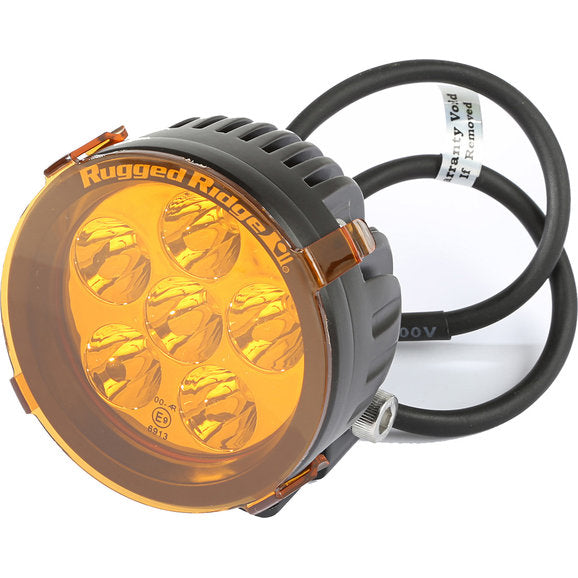 Load image into Gallery viewer, Rugged Ridge 15210.68 3.5&quot;Round LED Light Cover in Amber
