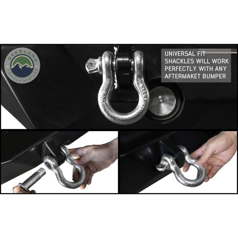 Load image into Gallery viewer, Recovery Shackle D-Ring 3/4&quot; 4.75 Ton Zinc - Sold In Pairs
