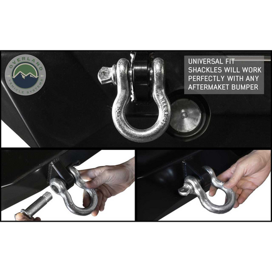 Recovery Shackle D-Ring 3/4" 4.75 Ton Zinc - Sold In Pairs