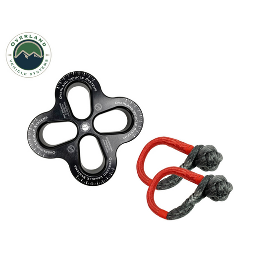 R.D.L. 8" Recovery Distribution Link 45,000 Lb. Black And (2) 5/8" Soft Shackles