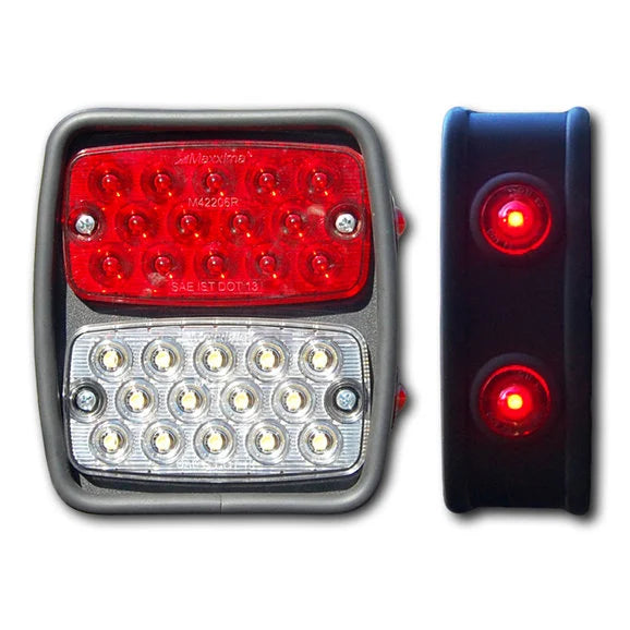 Load image into Gallery viewer, Warrior Products 2965 Steel LED Tail Lights for 55-06 Jeep CJ, Wrangler YJ, TJ &amp; Unlimited
