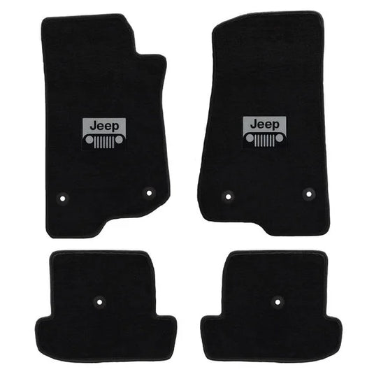 Lloyd Mats All Weather Jeep Logo Carpeted Floor Mats for 18-24 Jeep Wrangler JL 2-Door