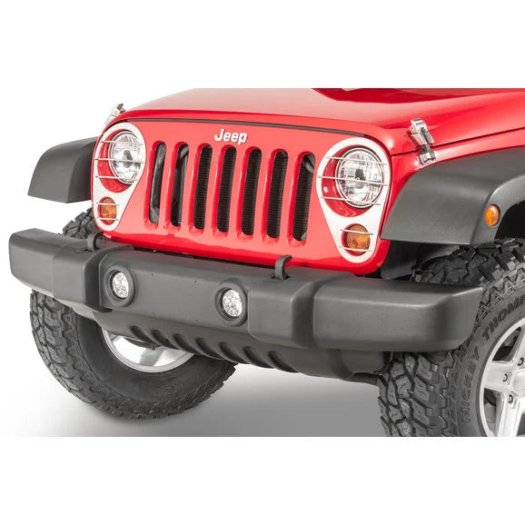 Load image into Gallery viewer, Kentrol 30579 Headlight Guards in Stainless Steel for 07-18 Jeep Wrangler JK
