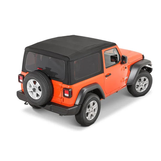 Mopar Black Twill Soft Top Kit for 18-24 Jeep Wrangler JL 2-Door