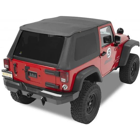 Bestop 52822-35 Trektop NX Replace-a-top Soft Top in Black Diamond for 07-18 Jeep Wrangler JK 2 Door with Trektop NX