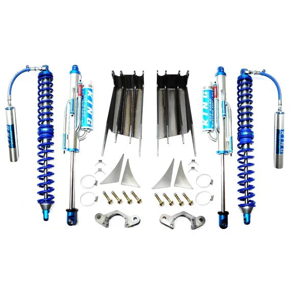 EVO Manufacturing EVO-1010 Front Double Throwdown Suspension System with Shocks for 07-18 Jeep Wrangler JK with Dana 60 Front Axle