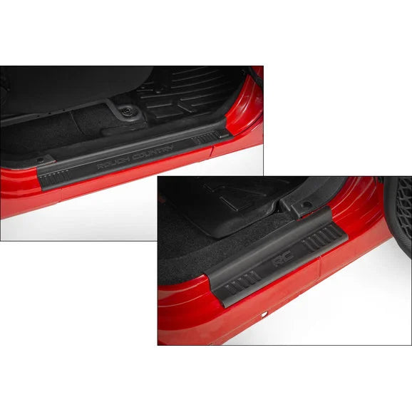 Load image into Gallery viewer, Rough Country 10567 Front &amp; Rear Entry Guards for 07-18 Jeep Wrangler Unlimited JK
