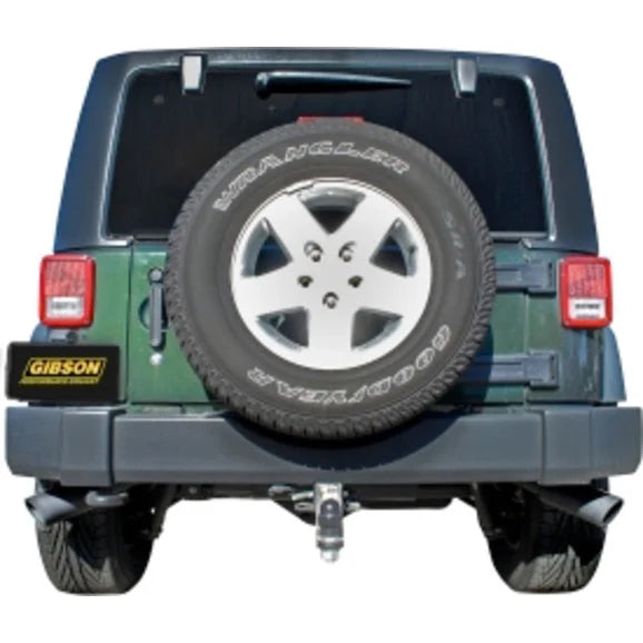 Load image into Gallery viewer, Gibson 17306-B Dual Extreme Cat-Back Exhaust in Black Ceramic for 07-18 Jeep Wrangler JK 3.6L &amp; 3.8L
