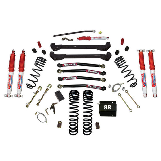 Skyjacker 4in Dual Rate Long Travel Long Arm Lift Kit for 97-06 Jeep Wrangler TJ