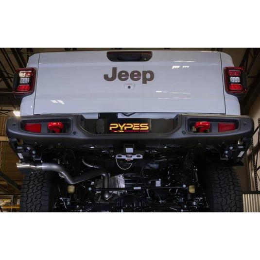 Pypes Performance Exhaust 2.5" Cat Back Exhaust with Street Pro Muffler for Jeep Gladiator JT with 3.6L Engine