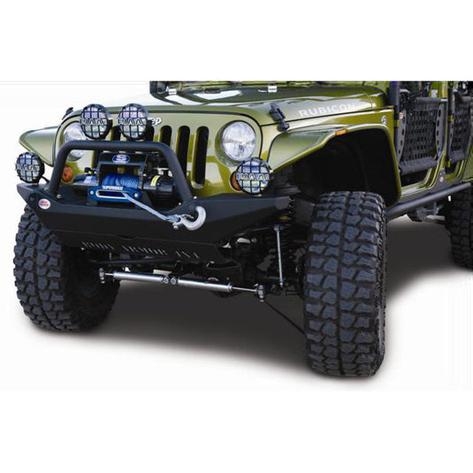 Body Armor JK-19531 4x4 Front High Clearance Bumper in Textured Black for 07-18 Jeep Wrangler JK