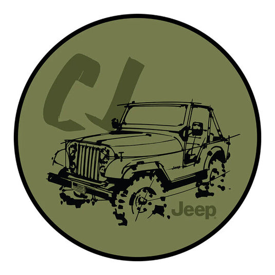 Jeep Merchandise 4" Jeep Logo Circle Jeep Sticker