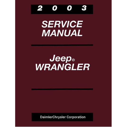 Bishko Automotive Literature Factory Authorized Technical Service Manuals for 87-04 Jeep Wrangler YJ & TJ