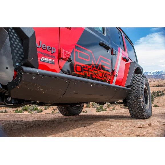 DV8 Offroad SRJL-01 Boatside Sliders for 18-24 Jeep Wrangler JL Unlimited