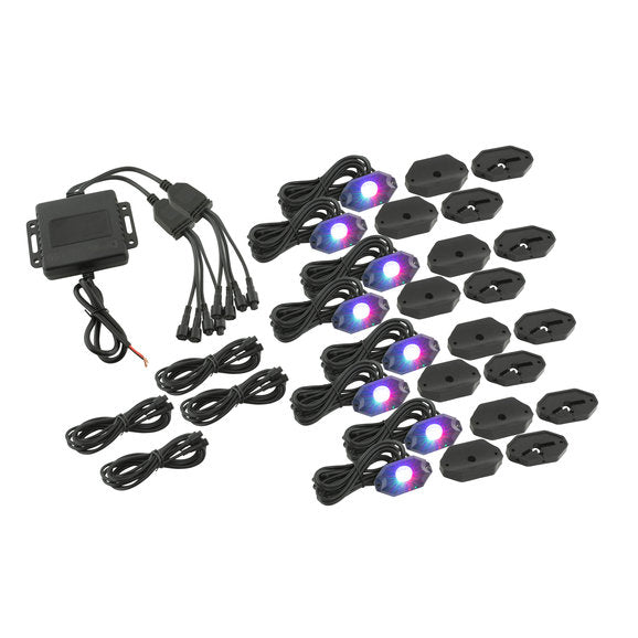 Load image into Gallery viewer, Stinger Off-Road Bluetooth RGB LED Underglow Kit for 07-24 Jeep Wrangler JL, JK &amp; Gladiator JT
