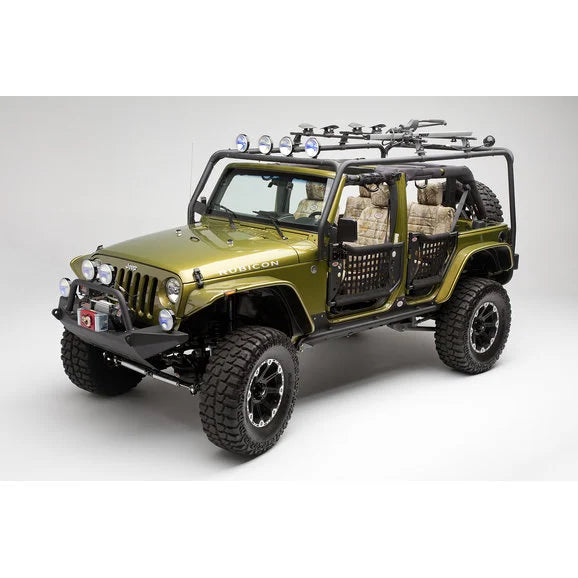 Load image into Gallery viewer, Body Armor JK-19531 4x4 Front High Clearance Bumper in Textured Black for 07-18 Jeep Wrangler JK
