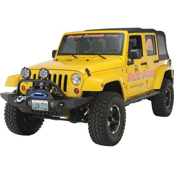 Load image into Gallery viewer, HyLine OffRoad Front Winch Bumper Combo for 07-18 Jeep Wrangler JK
