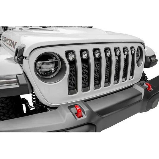 T-Rex Z314931 ZROADS Series Black Mesh Grille with LED Lights for 18-20 Jeep Wrangler JL