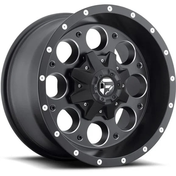 Load image into Gallery viewer, Fuel® Off-Road Revolver Wheel in Black with Machined Accents for 84-06 Jeep Wrangler YJ, TJ, &amp; Cherokee XJ
