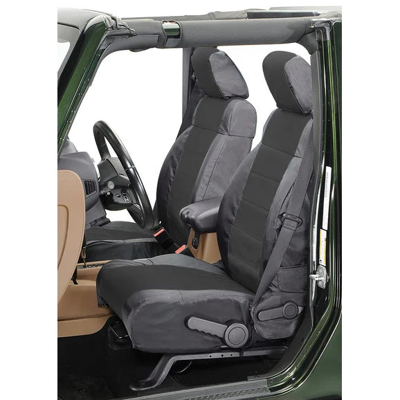 Load image into Gallery viewer, Coverking Front Ballistic Nylon Seat Covers for 11-12 Jeep Wrangler JK 2 Door without Seat Height Adjuster
