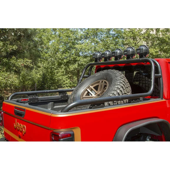 Load image into Gallery viewer, Rugged Ridge 11546.71 Bed Mounted Spare Tire Carrier for 20-24 Jeep Gladiator JT
