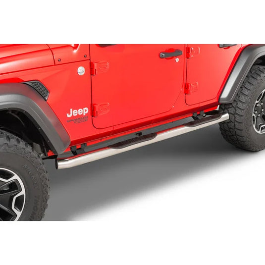 Go Rhino 4000 Series 3" Round Tube Steps for 18-20 Jeep Wrangler JL Unlimited