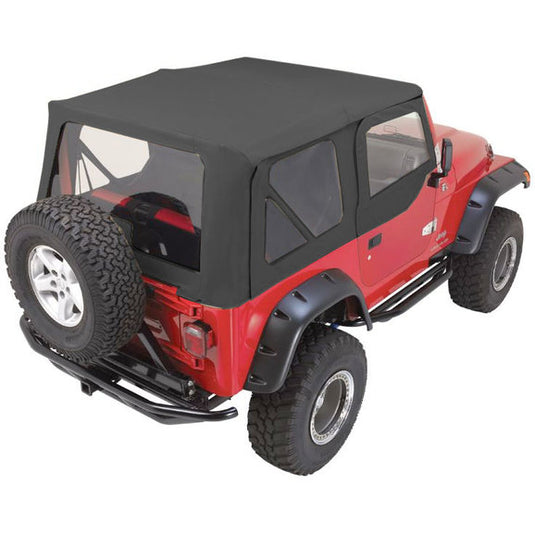 Rampage Products Complete Soft Top Kit with Upper Doors for 97-06 Jeep Wrangler TJ