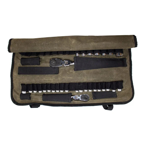 Load image into Gallery viewer, Overland Vehicle Systems 21089941 Canyon Bag Rolled Socket Set Tote with Handle
