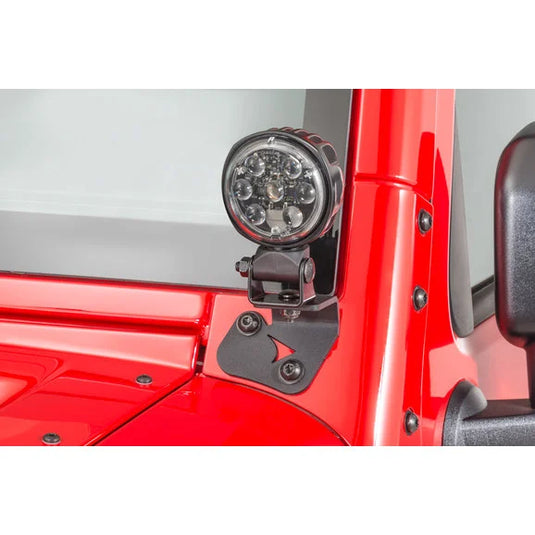 J.W. Speaker 6149203 A-Pillar Light Mounts for 07-18 Jeep Wrangler JK