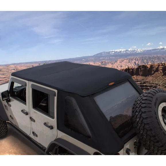 Load image into Gallery viewer, Bushwacker 14935 Trail Armor Twill Fast Back Soft Top for 07-18 Jeep Wrangler JK 2 Door
