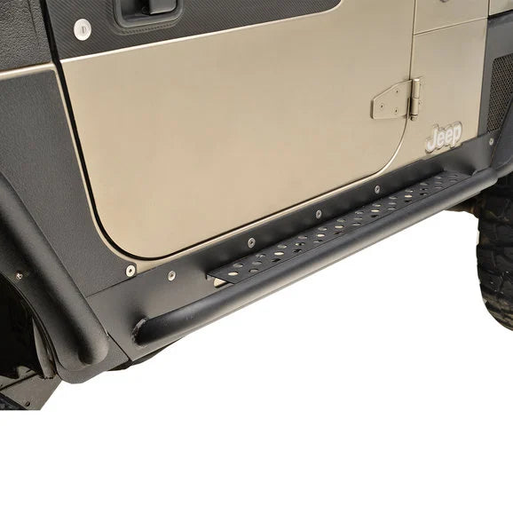 Load image into Gallery viewer, Paramount Automotive 51-0040 Rocker Guard with Step for 97-06 Jeep Wrangler TJ
