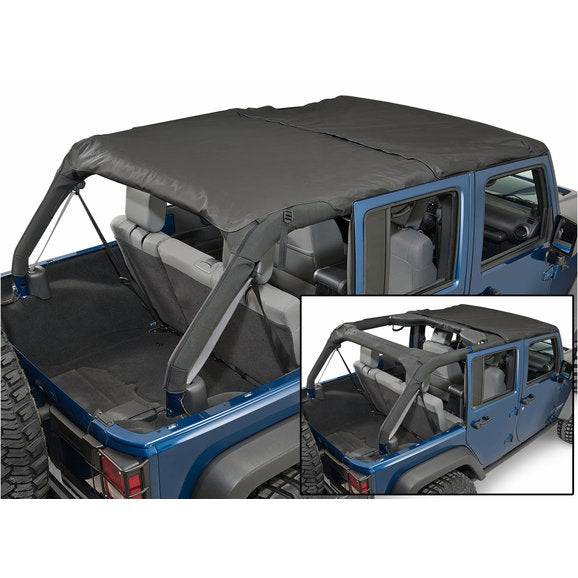 Rampage Products 94935 Combo Brief Topper in Black Diamond for 10-12 Jeep Wrangler Unlimited JK 4 Door