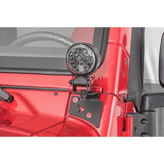 J.W. Speaker 6149233 A-Pillar Light Mounts for 97-06 Jeep Wrangler TJ & Unlimited