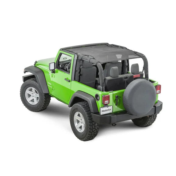 MasterTop ShadeMaker Freedom Mesh Bimini Top Plus for 07-18 Jeep Wrangler JK