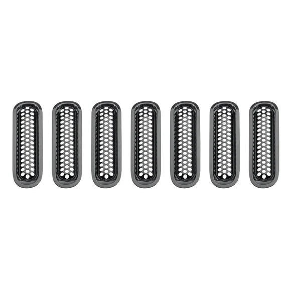 TACTIK JKFGIN-001 Snap-In Grille Inserts for 07-18 Jeep Wrangler JK