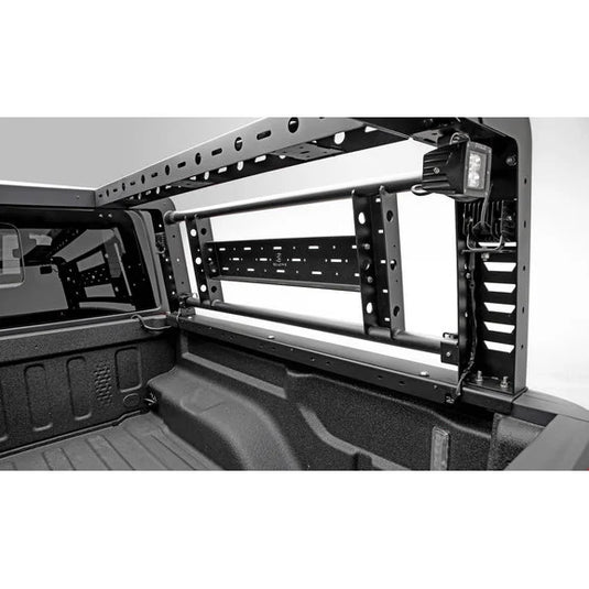 ZROADZ Z834101 Overland Access Rack With Side Gates & (4) 3 Inch ZROADZ LED Pod Lights for 20-21 Jeep Gladiator JT