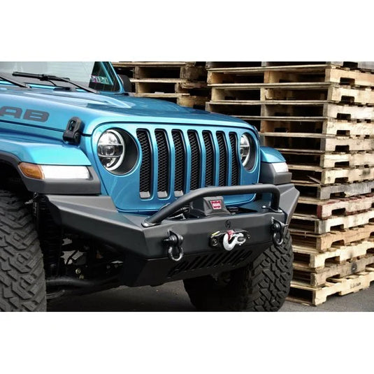 HyLine OffRoad Summit Modular Front Winch Bumper End Caps for 18-24 Jeep Wrangler JL & Gladiator JT