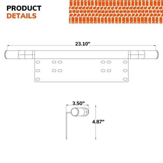 Sylvania 10INBKT.BX Universal License Plate Bracket