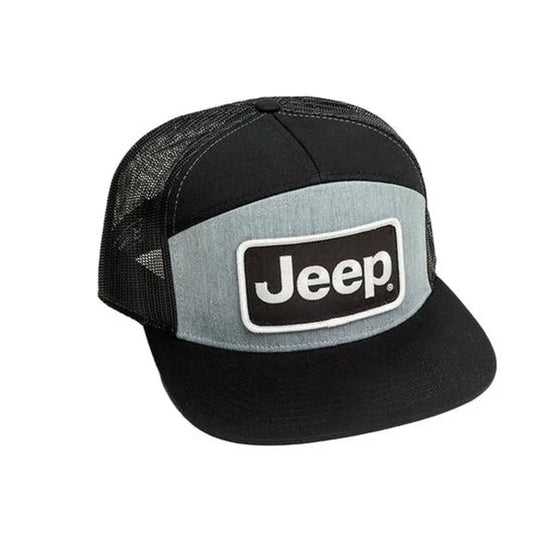 Jeep Merchandise Jeep 7 Panel Flatbill Snapback Patch Hat