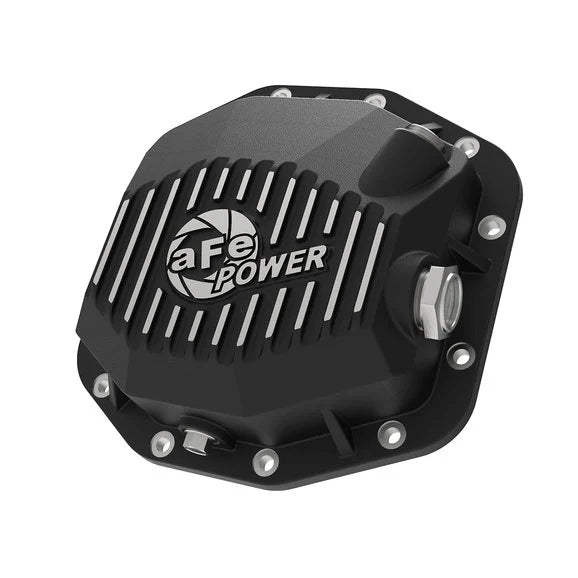 Load image into Gallery viewer, aFe Power 46-7101AB Pro Series Front &amp; Rear Differential Cover Kit w/Gear Oil for 18-24 Jeep Wrangler JL
