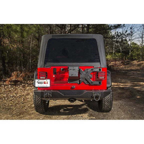 Load image into Gallery viewer, Rugged Ridge 11546.60 Spartacus HD Tire Carrier Kit for 97-06 Jeep Wrangler TJ
