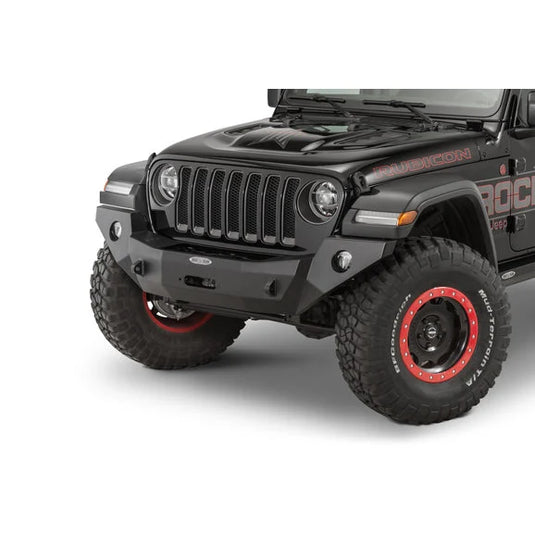 Rock Slide Engineering FB-F-101-JL Rigid Front Bumper without Bullbar & with Winch Plate for 18-24 Jeep Wrangler JL & Gladiator JT