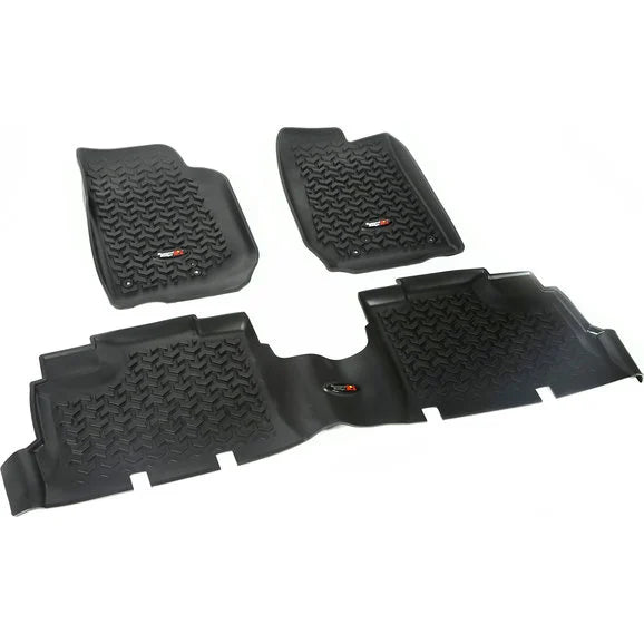 Rugged Ridge Front & Rear Floor Liner Kit for 07-18 Jeep Wrangler JK Unlimited 4-Door