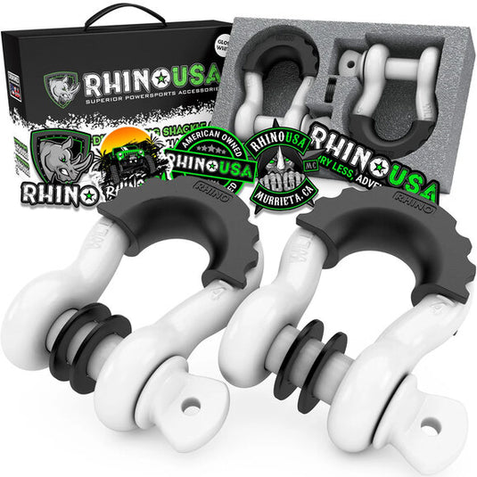 Rhino USA 3/4" D-Ring Shackle Set