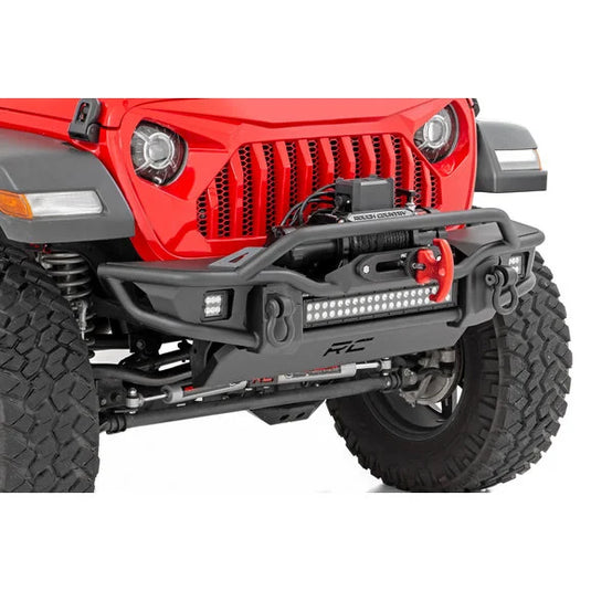 Rough Country 10647 Tubular Front Winch Bumper for 07-24 Jeep Wrangler JL, JK & Gladiator JT